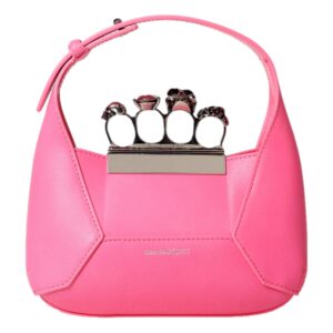 Stylish pink purse with unique design