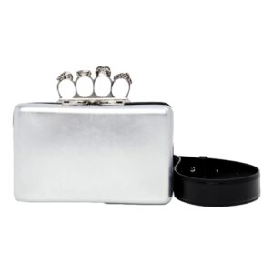 Elegant silver evening bag