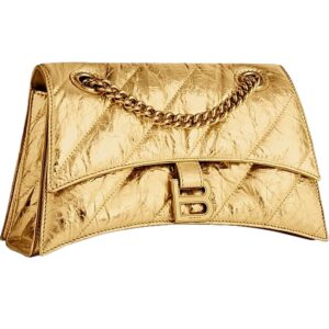 Luxurious metallic purse with chain detail