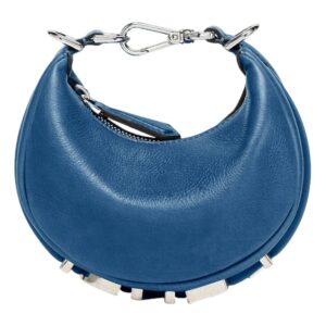 Stylish blue leather handbag design