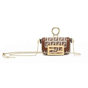 Luxury handbag with gold chain strap