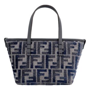 Designer tote bag with geometric pattern