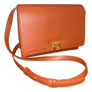 Stylish orange purse with adjustable strap