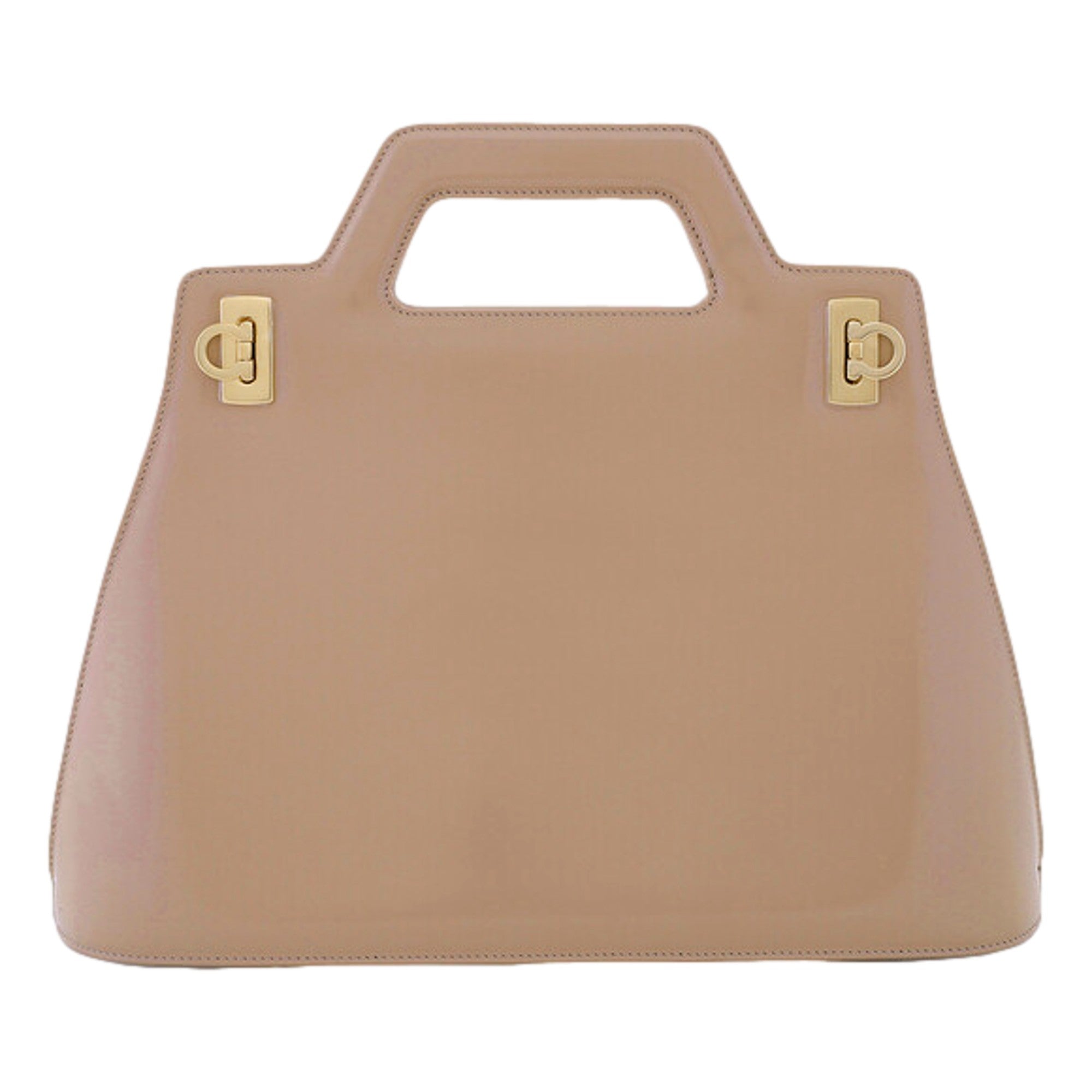 Elegant tan leather purse