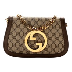 Designer handbag with gold chain