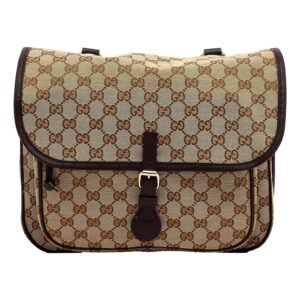Brown patterned fashion bag