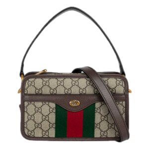 Designer handbag with signature pattern