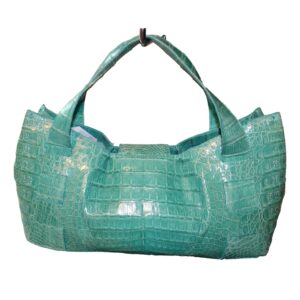 Elegant teal textured tote bag