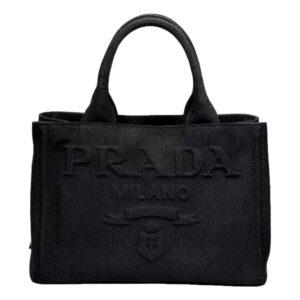 Elegant black designer handbag