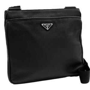 Stylish black leather purse