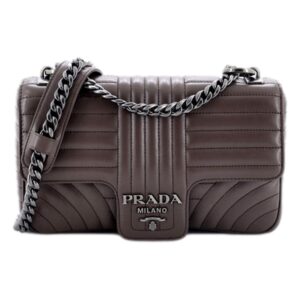 Stylish brown handbag with logo embellishment