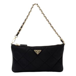 Elegant designer clutch with gold accents