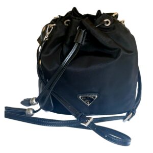 Stylish nylon handbag with adjustable strap
