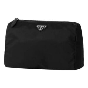 Black designer toiletry bag