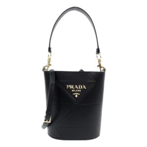 Luxury Prada handbag with shoulder strap.