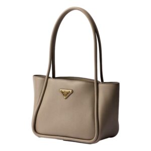 Stylish taupe purse with sleek design