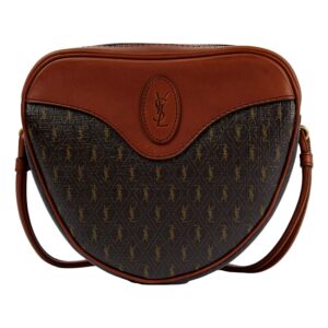 Stylish brown handbag with patterned design