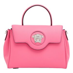 Stylish pink purse with top handle
